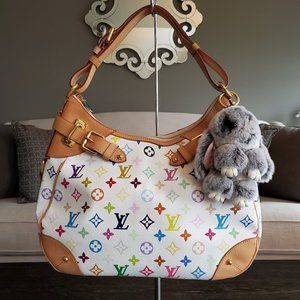 *NEW* Real Fur Bunny Charm - Gray